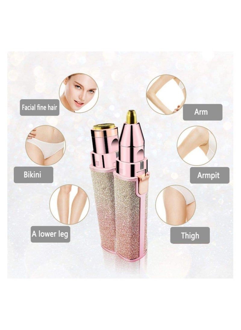 USB Chargeable High Speed Electric Eyebrow Trimmer for Women, Portable Nose Hair Trimmer and Face Body Hair Shaver for Women Girl - Image 4