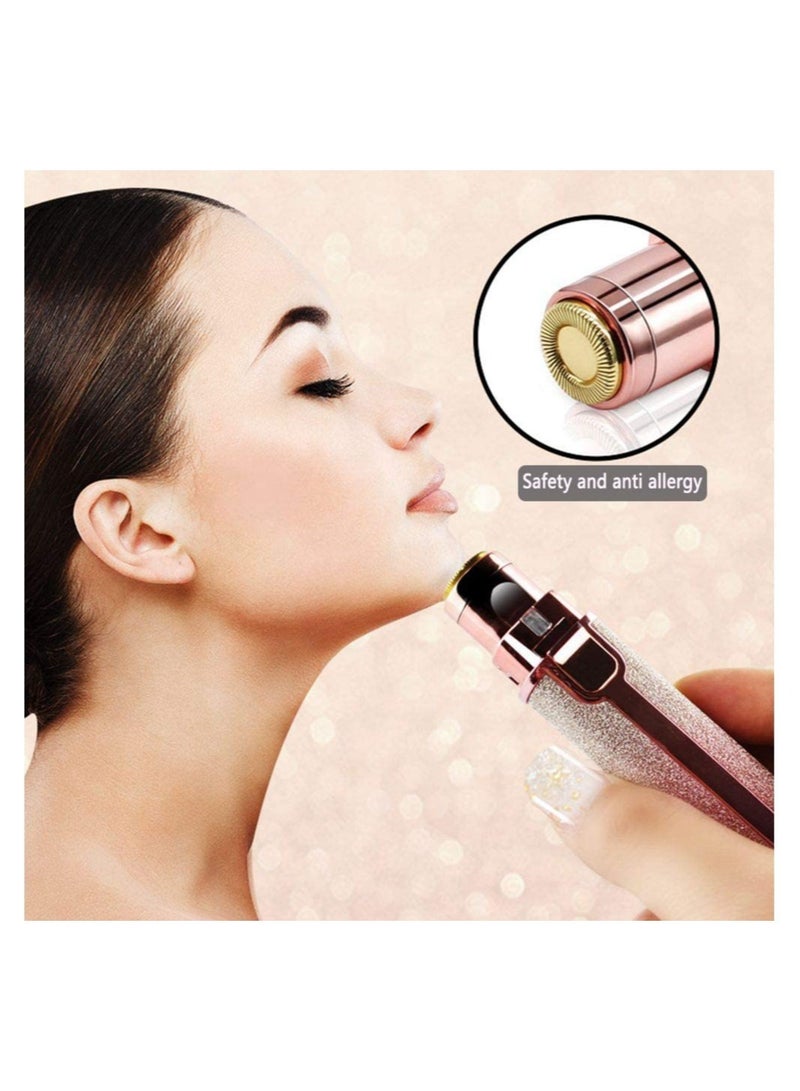 USB Chargeable High Speed Electric Eyebrow Trimmer for Women, Portable Nose Hair Trimmer and Face Body Hair Shaver for Women Girl - Image 3