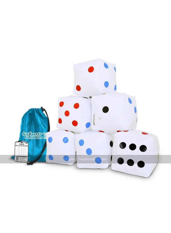 GoSports GoSports 6 Pack Giant Inflatable Dice 6 Pack with Tote Bag - 6 Inch Size  - Image 1