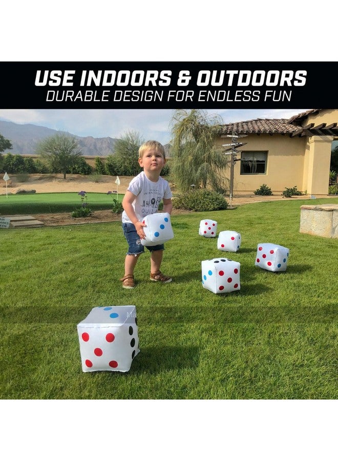 GoSports GoSports 6 Pack Giant Inflatable Dice 6 Pack with Tote Bag - 6 Inch Size  - Image 3