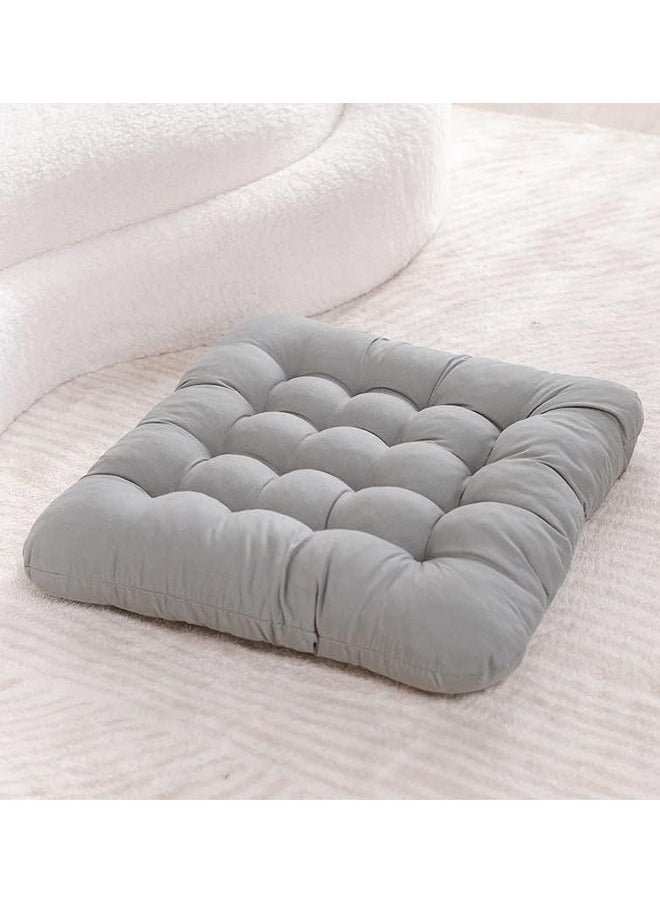 Optico Chair Pads Seat Cushion with Ties, Square Chair Seat Pads Sofa Pillows Cashmere Meditation Pillow Thicken Tatami Floor Cushion Sofa Chair Pads Car Seat Cushion for Office Yoga  - Image 1