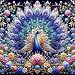 KTHOFCY 5D DIY Animal Peacock Diamond Painting Kits for AdultsPeacock Spreading Its Tail Full Drill Embroidery Stitch Crystal Rhinestone Paintings Arts Wall Decor Painting Dots Kits 137X137inch - Image 2