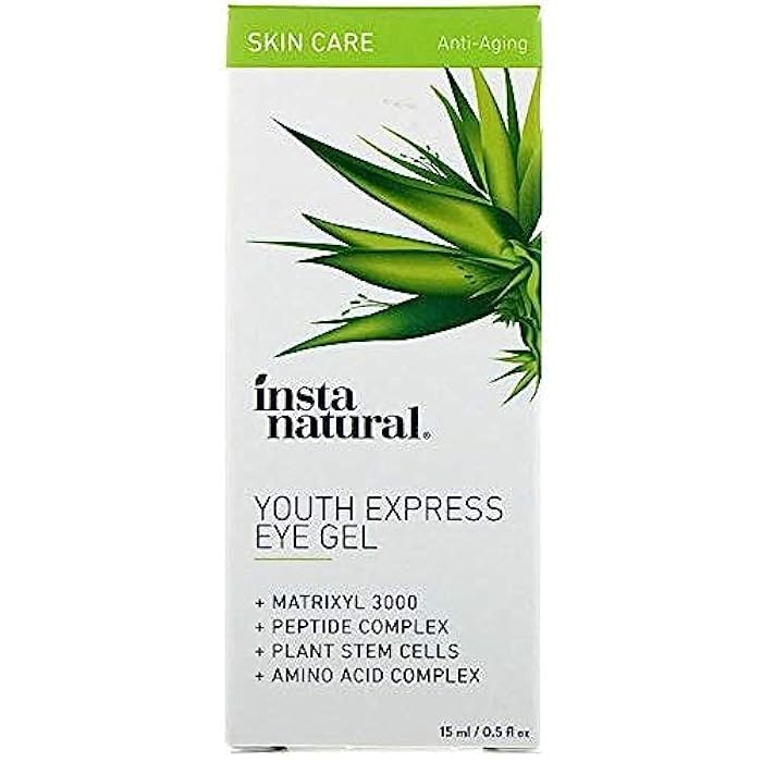 InstaNatural, Youth Express Eye Gel, Anti-Aging, 0.5 fl oz (15 ml) - Image 1
