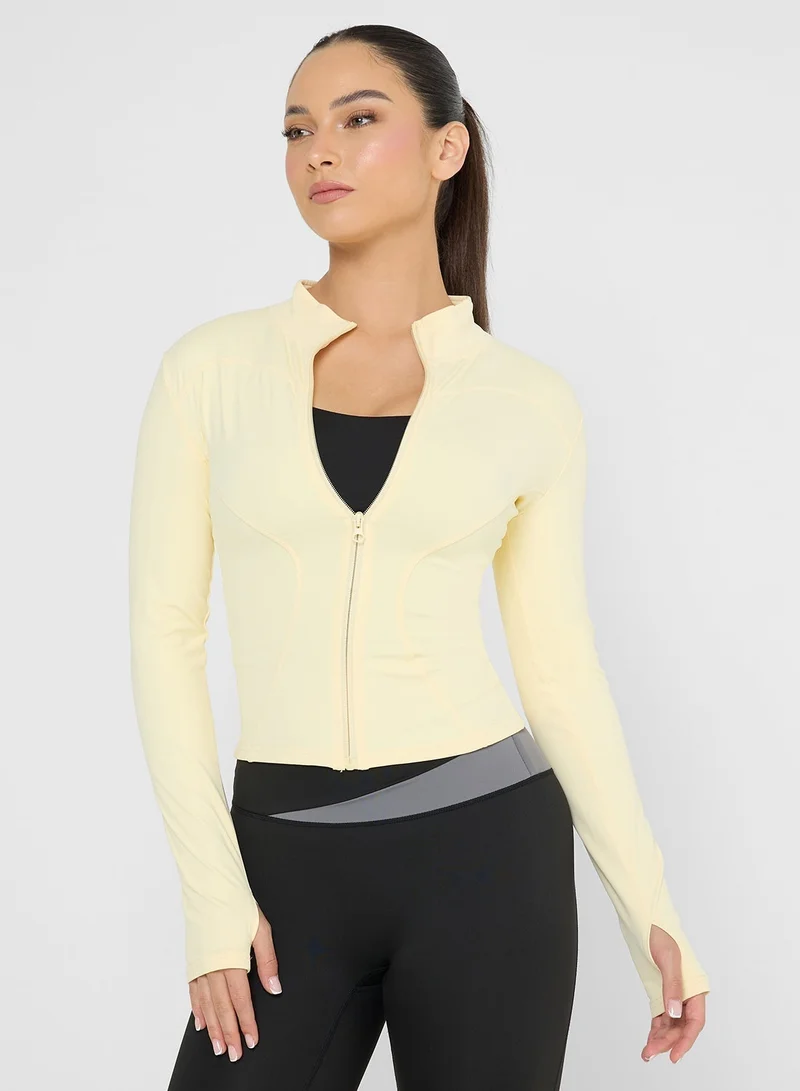 FRWD Sculpting Seamless Zip Up Top