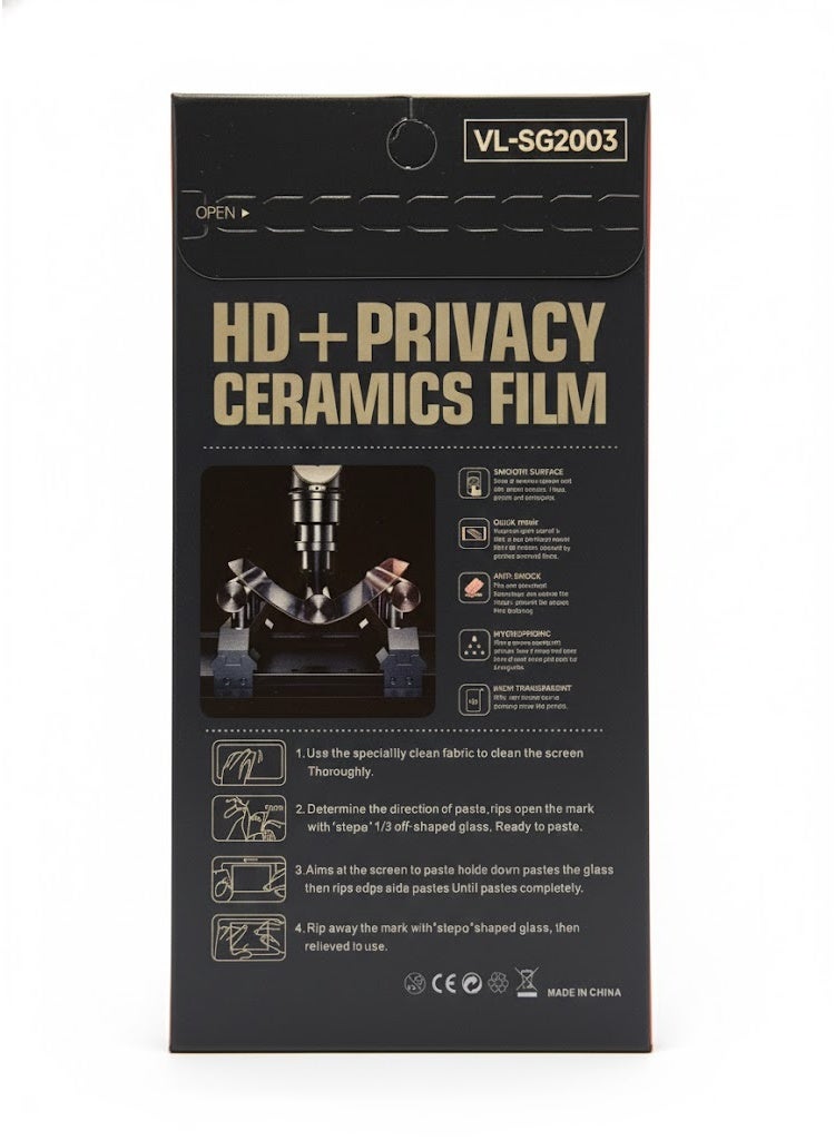 VOLT iPhone 14 Pro  tempered glass privacy screen protector made of matte ceramic - Image 2