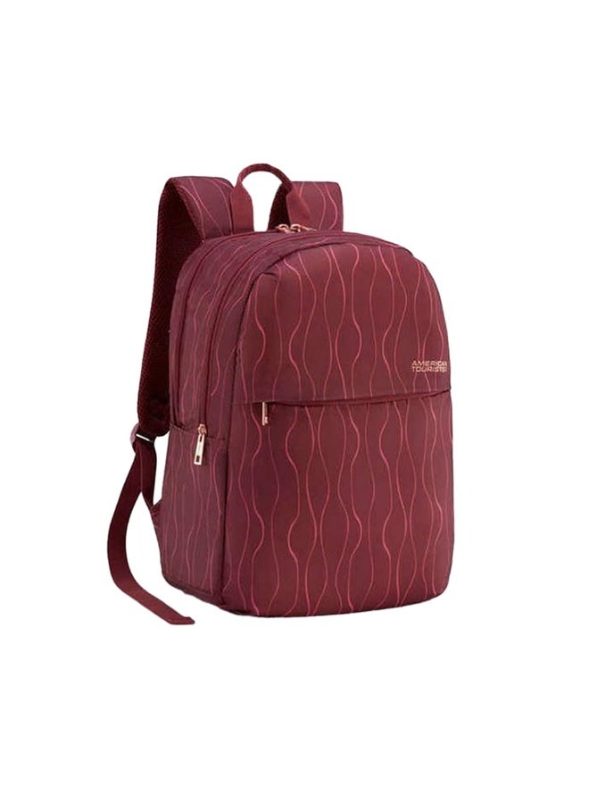 American Tourister Bella 3.0 Style 02, 20 L Volume College and Office 4 Compartment Backpack with Front Organizer and Spacious Interiors for Women - Maroon - Image 3