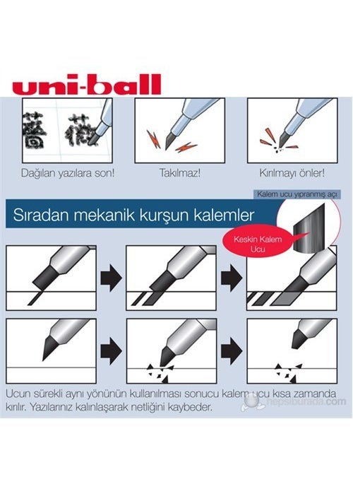 Uniball Uni Versatil Pen Kuru Toga T M5-450T 0.5 Black  - Image 3