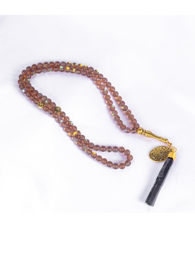 The Black Pearl Accessories Fabulous Brown Opal Stone Prayer Bead of 99 Beads  - Image 1
