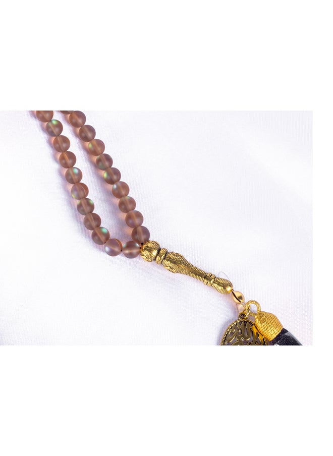 The Black Pearl Accessories Fabulous Brown Opal Stone Prayer Bead of 99 Beads  - Image 3