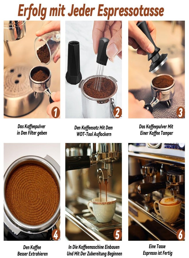 Wenosda 58mm Espresso Accessories Kit, Espresso Tamper Tools, 58mm Tamper with Espresso Distribution Tool and Silicone Tamper Mat, Coffee Tamper Set, Espresso Machine Accessories for 58mm Portafilters - Image 3