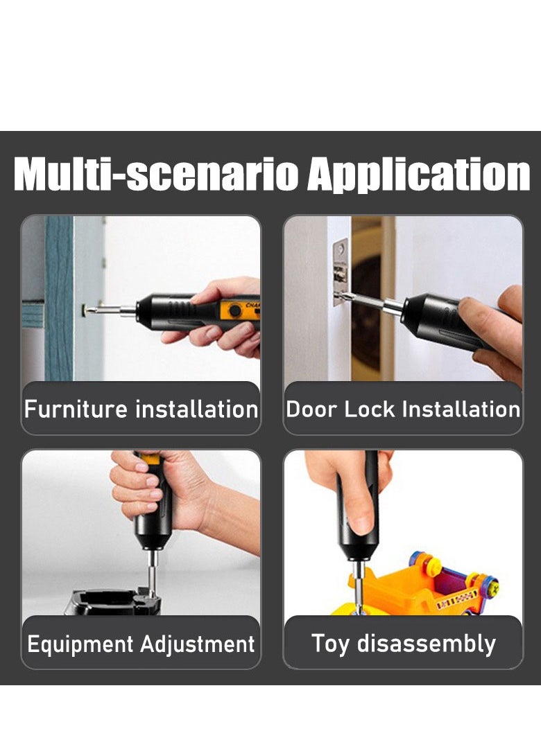 Generic Rechargeable Electric Screwdriver Cordless - Compact & Powerful with Strong Magnetic Suction - Multi-Functional Electrician Tools Set for Enhanced Battery Life  - Image 4