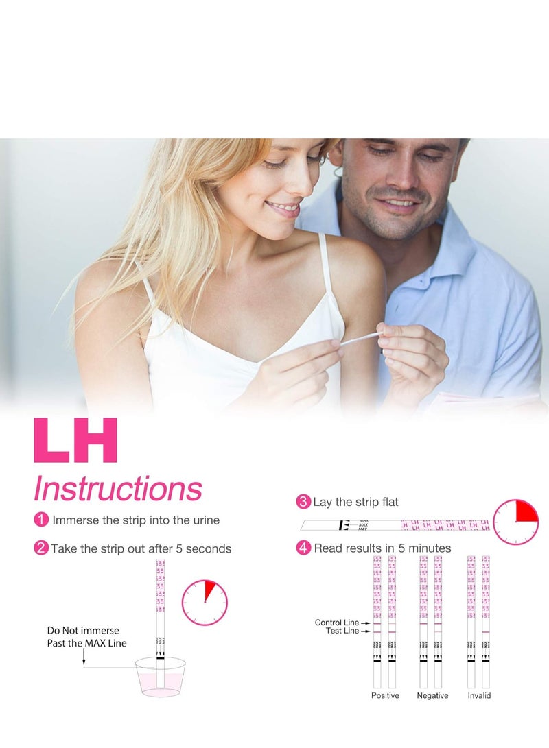 MomMed Women's Ovulation and Pregnancy Predictor Test Strips Kit 135 counts - Image 4