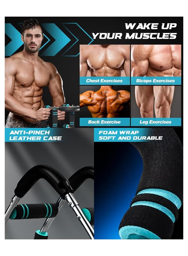 AGREON 2025 Pro Saker Twister Arm Trainer, Adjustable Power Twister Bar, Chest Shoulder Arm Workout Equipment, Portable Detachable Upper Body Fitness Machine for Home & Gym - Image 4