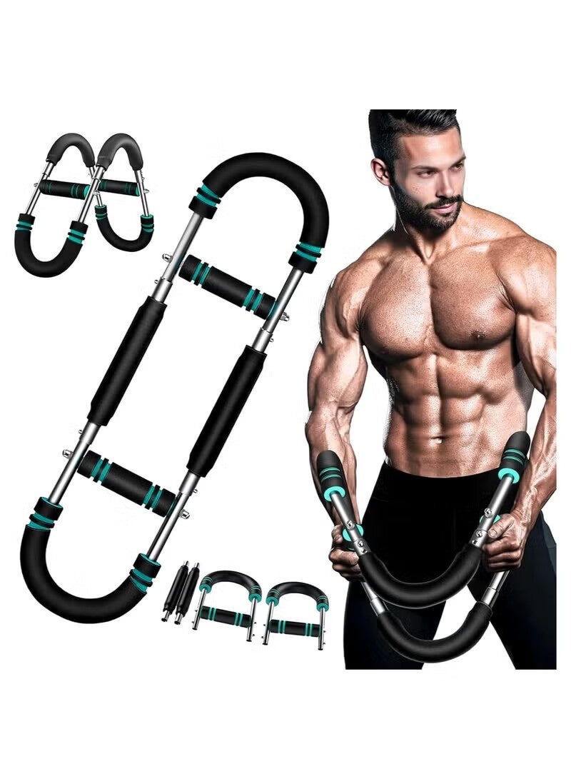 AGREON 2025 Pro Saker Twister Arm Trainer, Adjustable Power Twister Bar, Chest Shoulder Arm Workout Equipment, Portable Detachable Upper Body Fitness Machine for Home & Gym - Image 1