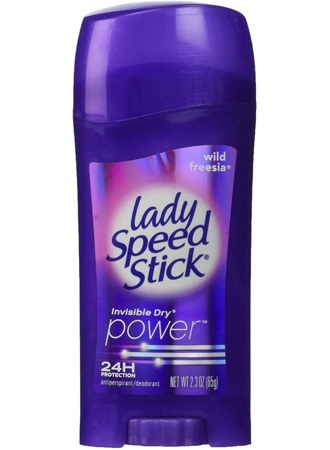 Lady Speed Stick Antiperspirant Deodorant, Invisible Dry, Wild Freesia 2.30 oz - Image 1
