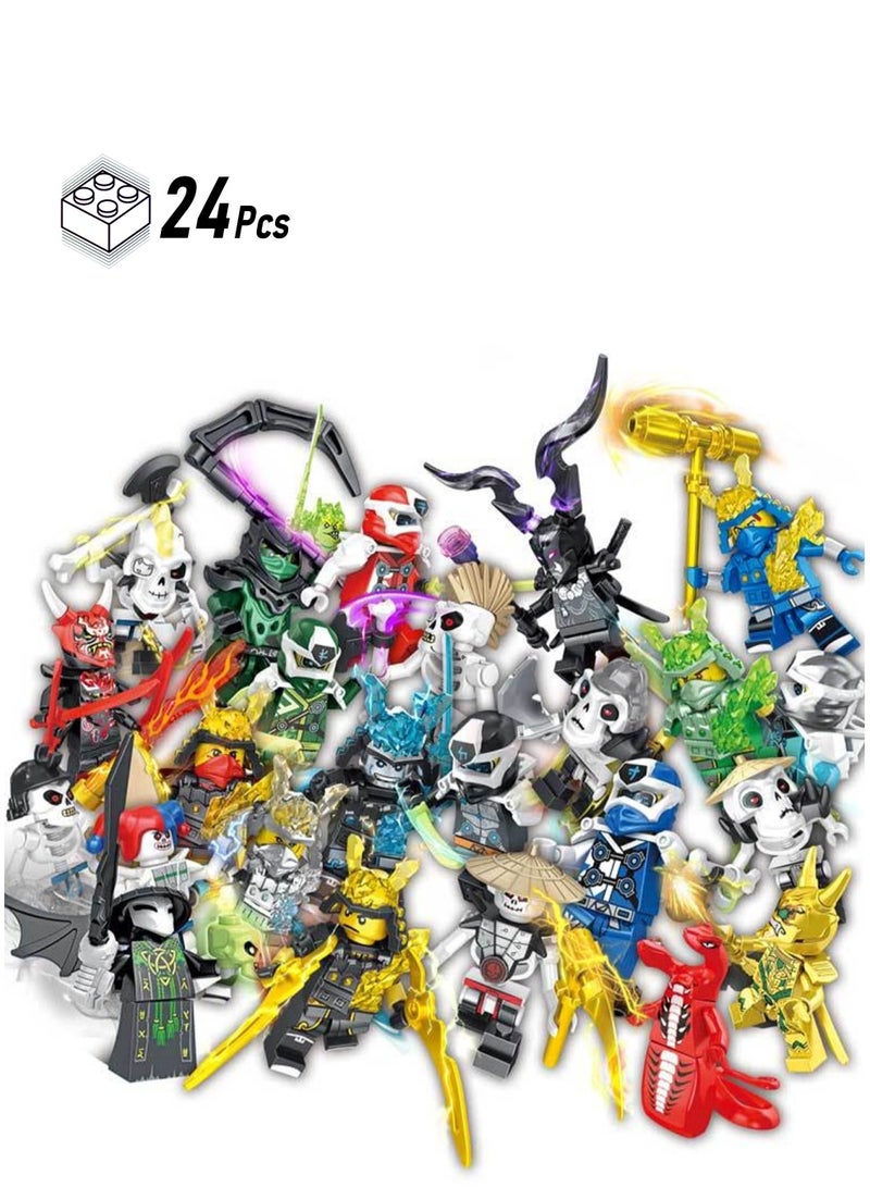 24 Educational Assembly Series Building Blocks Mini Doll Toys For Boys Children Gift Bags  - Image 1