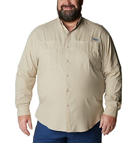 Columbia Mens PFG Tamiami Long Sleeve Fishing Shirt, Fossil, Large - Image 4