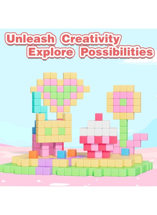 LBMT 100pcs Magnetic Blocks, Magnetic Cubes for Kids Ages 3-8, STEM Educational Building Toys for Toddlers & Preschoolers, Sensory Autism-Friendly Learning Toys Gift for Boys & Girls 3-8 Years Old。 - Image 3