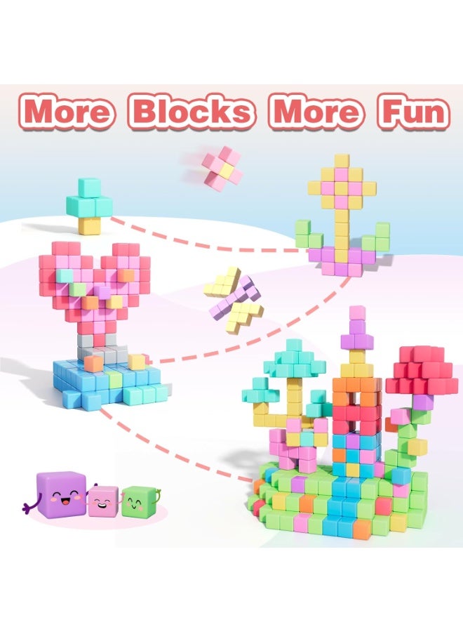 LBMT 100pcs Magnetic Blocks, Magnetic Cubes for Kids Ages 3-8, STEM Educational Building Toys for Toddlers & Preschoolers, Sensory Autism-Friendly Learning Toys Gift for Boys & Girls 3-8 Years Old。 - Image 5