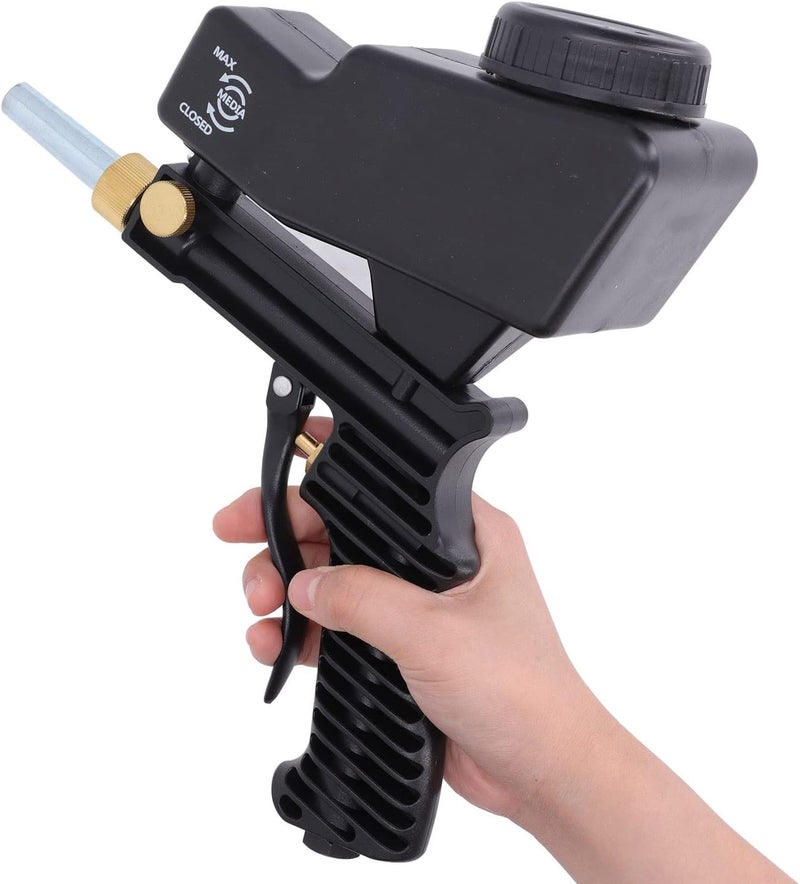 klarako 70-150PSI Sandblaster Sandblasting Spray Gun Tool Set for Spraying Cleaning(Black) - Image 2
