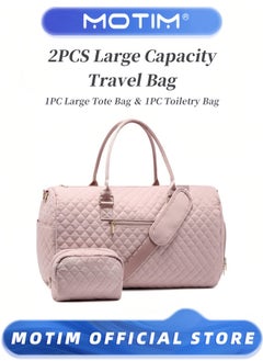 Motim 2pcs Diaper Bag Tote Large Capacity Mommy Bag for Hospital and Weekender Travel Mommy Hospital Bags for Labor and Delivery  - Image 1