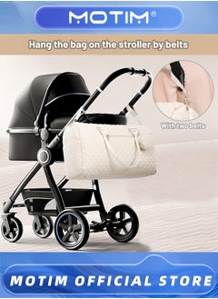 Motim 2pcs Diaper Bag Tote Large Capacity Mommy Bag for Hospital and Weekender Travel Mommy Hospital Bags for Labor and Delivery  - Image 4