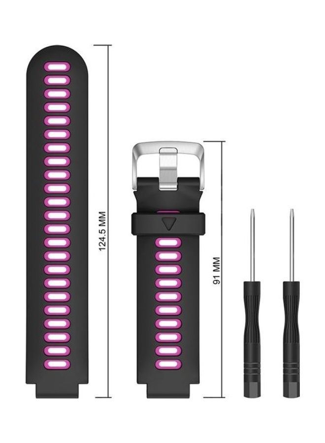 NIBEMINENT Smart Watch Silicone Wrist Strap Watchband For Garmin Forerunner 735XT Rose Red - Image 4