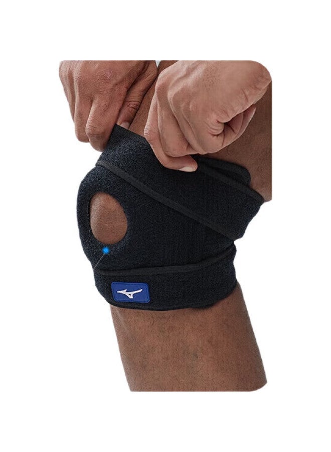 Mizuno دعامة الركبة الرياضية، واقي الجري، حزام الرضفة، دعم مضاد للتصادم للرجال والنساء، كرة السلة، الجري، التنزه، 041-00F، عبوة واحدة - Image 3