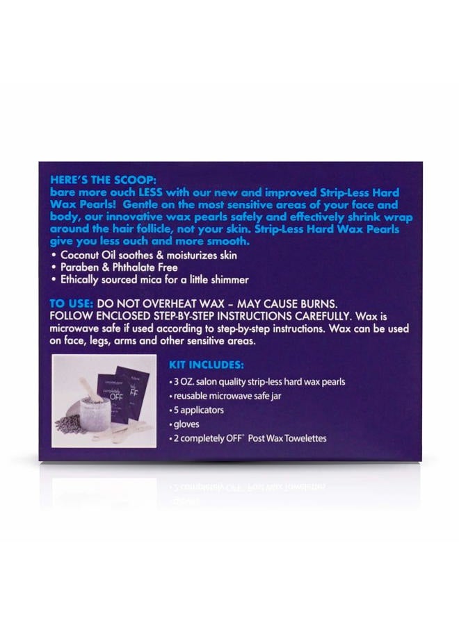 completely bare bare more ouch LESS Strip-Less Hard Wax Pearls Kit - Image 2