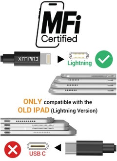 Lightning to 3.5mm TRS Microphone Adapter with Headphone Jack Compatible with iPhone 14 Pro Max 14 Plus/13/12/11/SE 2/Xr/Xs Max/8/7, 1/8” Audio & MIC Splitter for Old iPad (Lightning Version)