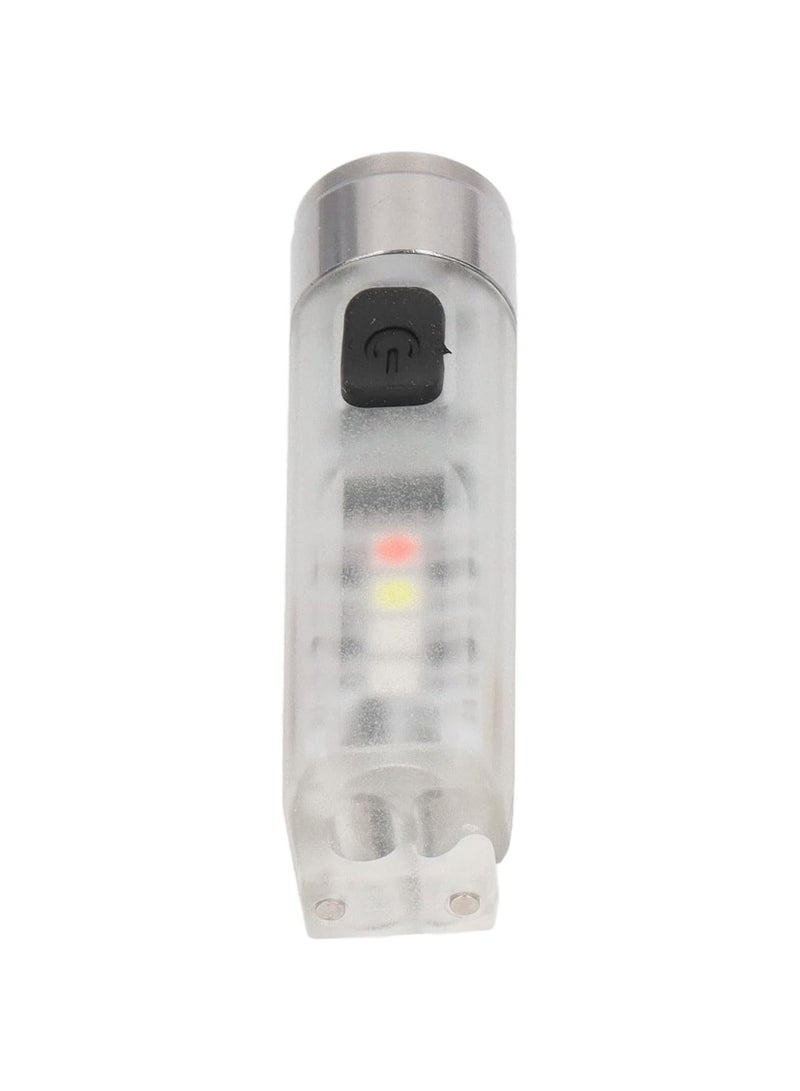 GGOOT Flashlight Keychain, Magnetic Suction 6.4cm Length Easy Hanging Mini Keychain Flashlight Small Transparent for Emergency - Image 1