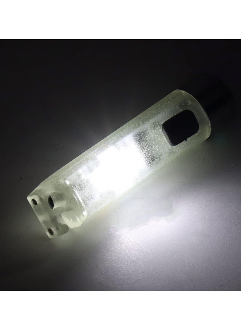 GGOOT Flashlight Keychain, Magnetic Suction 6.4cm Length Easy Hanging Mini Keychain Flashlight Small Transparent for Emergency - Image 3