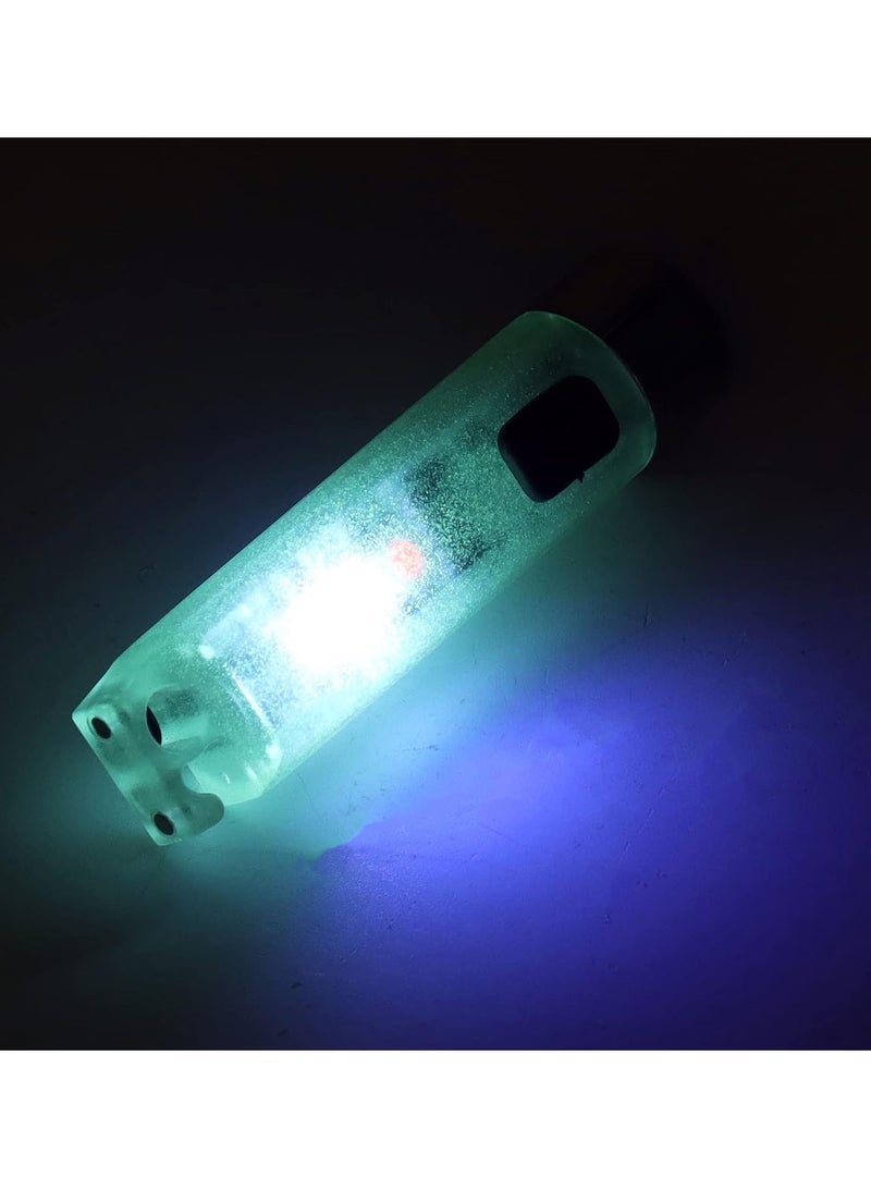 GGOOT Flashlight Keychain, Magnetic Suction 6.4cm Length Easy Hanging Mini Keychain Flashlight Small Transparent for Emergency - Image 4
