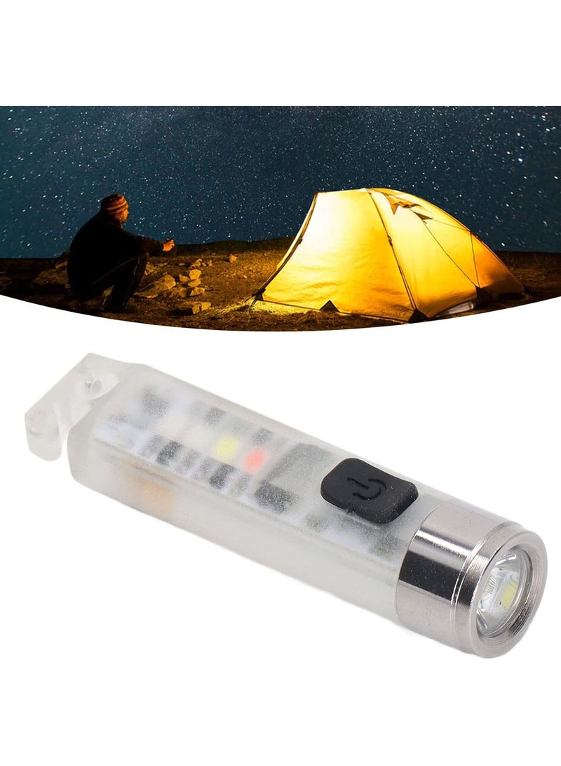 GGOOT Flashlight Keychain, Magnetic Suction 6.4cm Length Easy Hanging Mini Keychain Flashlight Small Transparent for Emergency - Image 5