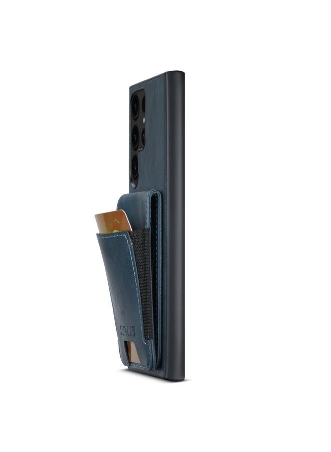 Suteni Case For Samsung Galaxy S24 Ultra 5G H03 Oil Wax Leather Wallet Stand Back Phone Case - Image 5