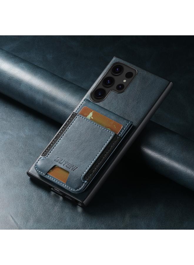 Suteni Case For Samsung Galaxy S24 Ultra 5G H03 Oil Wax Leather Wallet Stand Back Phone Case - Image 2