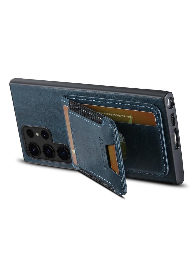 Suteni Case For Samsung Galaxy S24 Ultra 5G H03 Oil Wax Leather Wallet Stand Back Phone Case - Image 4