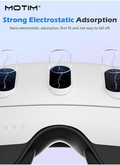 Motim 3 Set Meta Quest 3 Lens Tempered Film, Anti-Scratch Tempered Glass Lens Protector Film, High Definition VR Accessories for Oculus Quest 3  - Image 4