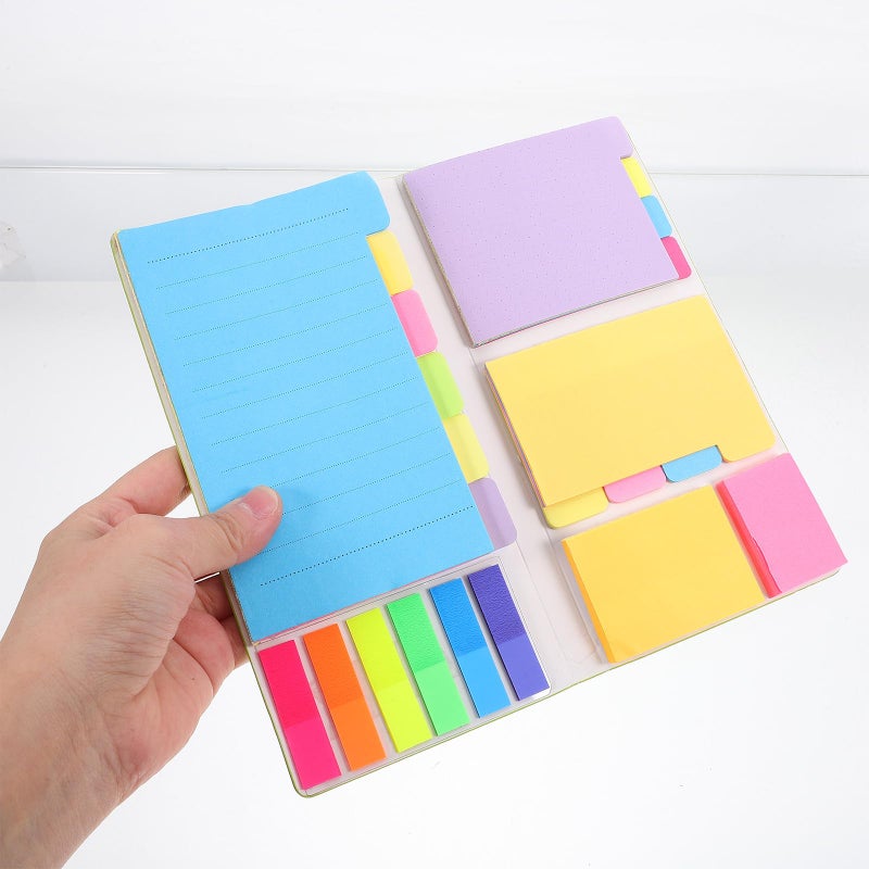 Green Self Adhesive Note Pads Set Portable Memo Stickers for Office School Organization - Image 4