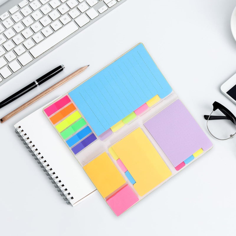 Green Self Adhesive Note Pads Set Portable Memo Stickers for Office School Organization - Image 5