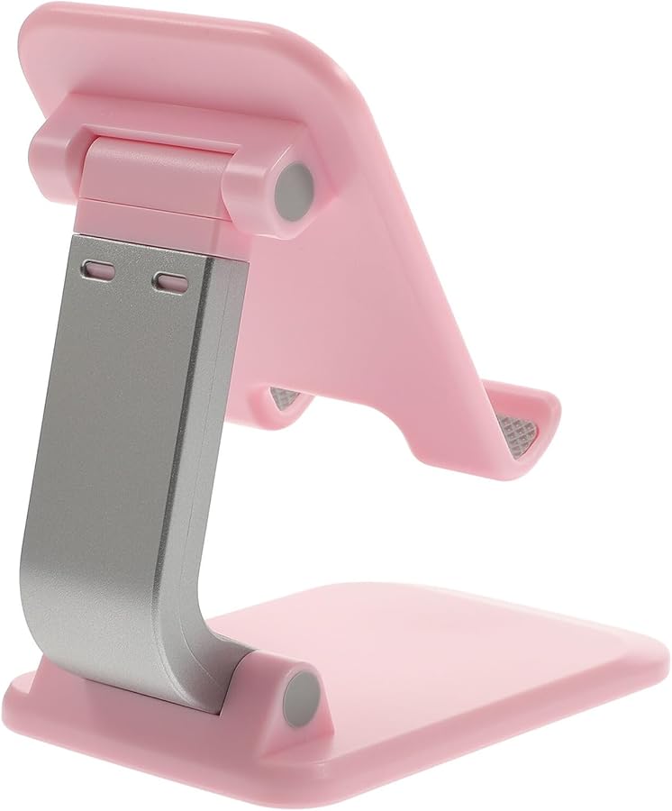Adjustable Height Foldable Phone Stand Holder Portable Desk Rack for Office Bedroom Living Use - Image 2