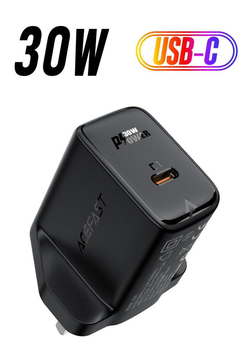 ACEFAST Fast Charge Wall Charger A24 GaN PD30W (1xUSB-C) UK - Image 1