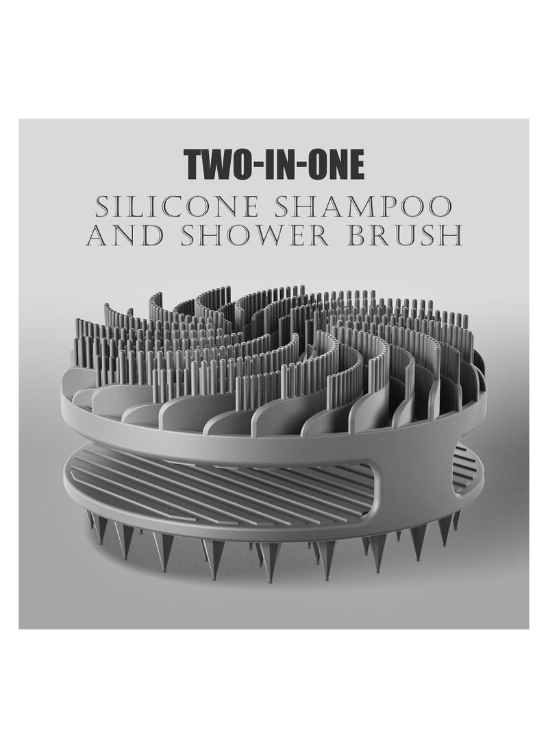 منشفة تنظيف الجسم والشعر والوجه من السيليكون 3 في 1، تقشير لطيف لتنظيف الجسم أثناء الاستحمام، مصنوعة من السيليكون، سهلة الرغوة بعد الاستحمام، تدوم طويلاً - Image 1