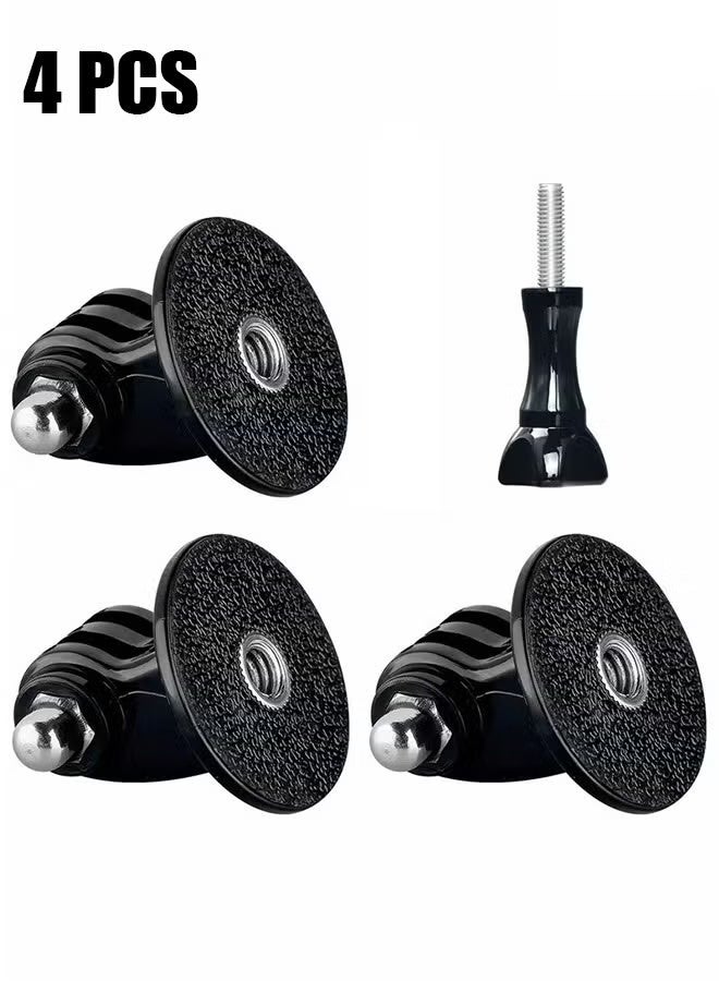 Tripod Mount for GoPro Tripod Mount Adapter with Thumb Screws Compatible with GoPro Hero 12 11 10 9 8 7 6 5 4 3 3+ 2 1, Hero (2018), Fusion, DJI Osmo, Sjcam, Xiaoyi Action Cameras (4 Packs) - Image 1