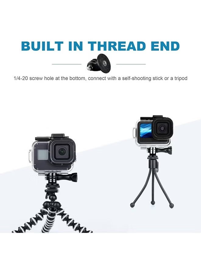 Tripod Mount for GoPro Tripod Mount Adapter with Thumb Screws Compatible with GoPro Hero 12 11 10 9 8 7 6 5 4 3 3+ 2 1, Hero (2018), Fusion, DJI Osmo, Sjcam, Xiaoyi Action Cameras (4 Packs) - Image 4