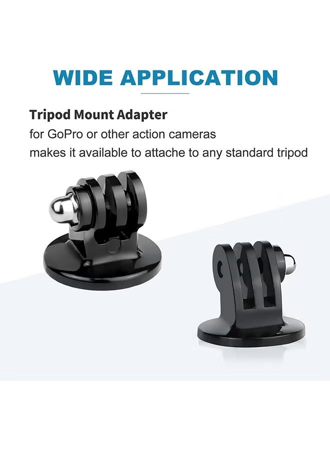 Tripod Mount for GoPro Tripod Mount Adapter with Thumb Screws Compatible with GoPro Hero 12 11 10 9 8 7 6 5 4 3 3+ 2 1, Hero (2018), Fusion, DJI Osmo, Sjcam, Xiaoyi Action Cameras (4 Packs) - Image 3