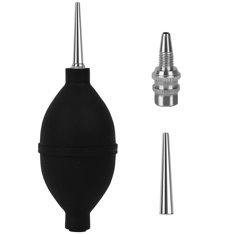 BOBORAT 1pcs-Coffee Grinder Cleaning -Blower Coffee Powder -Air-Move Filter Cleaning Tool Air Blaster Blower - for Camera Cleaning,Espresso air for Automobiles, Keyboards-Long and Short Dual Purpose (Black) - Image 1