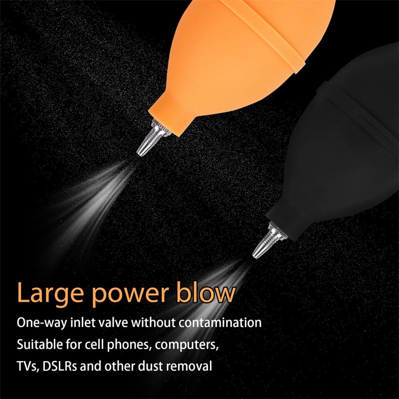 BOBORAT 1pcs-Coffee Grinder Cleaning -Blower Coffee Powder -Air-Move Filter Cleaning Tool Air Blaster Blower - for Camera Cleaning,Espresso air for Automobiles, Keyboards-Long and Short Dual Purpose (Black) - Image 2