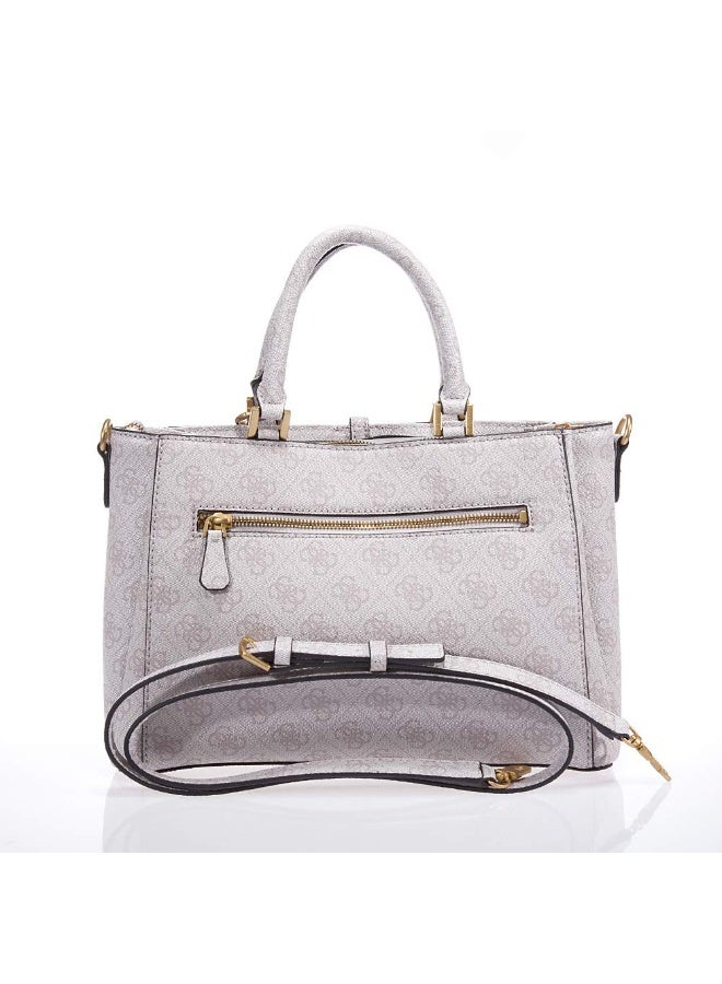 Guess G James Society Satchel Bag GU24323 WHITE CRDLA LGO - Image 3
