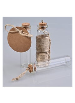 Y&D 40pcs 20ml Small Glass Bottles with Corks, Jar Cork Lid, Mini Clear Tags and Strings for DIY Art Crafts Storage, Vials Wedding Favors Stoppers,Tiny Jars Craft Storage  - Image 4